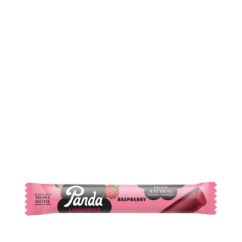 Panda Natural Raspberry Liquorice Bar 36 x 32g