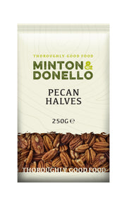Minton & Donello Pecan Halves 6 x 250g