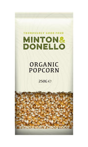 Minton & Donello Organic Popping Corn 6 x 250g