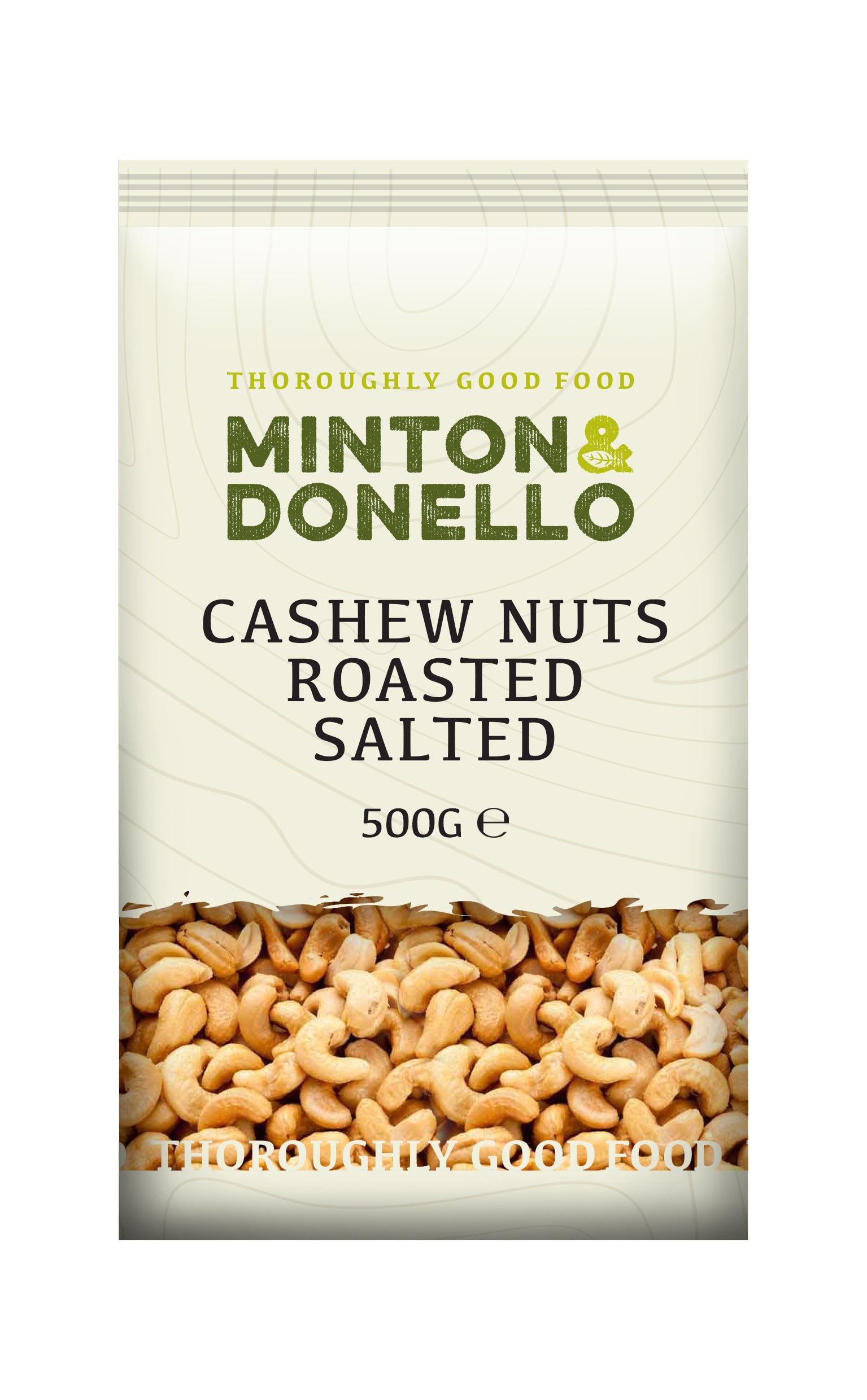 Minton & Donello Roasted & Salted Cashew Nuts  6 x 500g