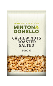 Minton & Donello Roasted & Salted Cashew Nuts  6 x 500g