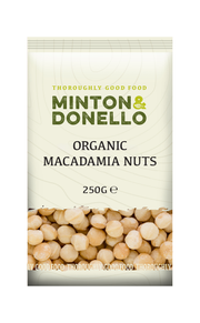 Minton & Donello Organic Whole Macadamia Nuts 6 x 250g