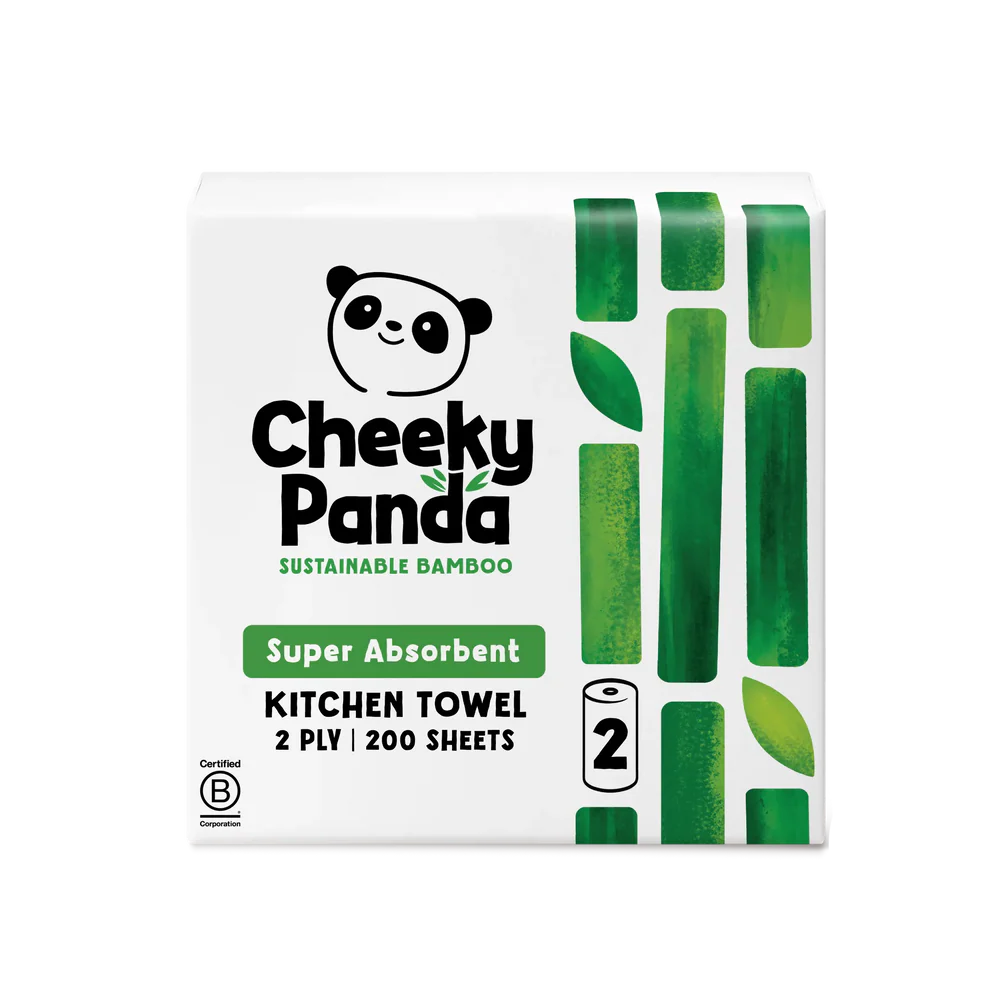 The Cheeky Panda Plastic Free Kitchen Towel 2 Rolls
