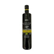 Bottle of Abbea olive oil on a white background