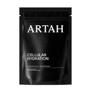 Black packaging of ARTAH Cellular Hydration on a white background