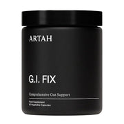 Black container of ARTAH G.I. Fix supplement on a white background