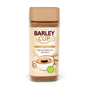 Jar of Barley Cup cereal drink on a white background
