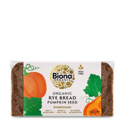 Biona Organic Rye Bread Pumpkin Seed package on a white background
