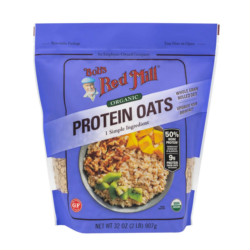 Bob's Red Mill Gluten Free Protein Rolled Oats (907g) Front of Pack