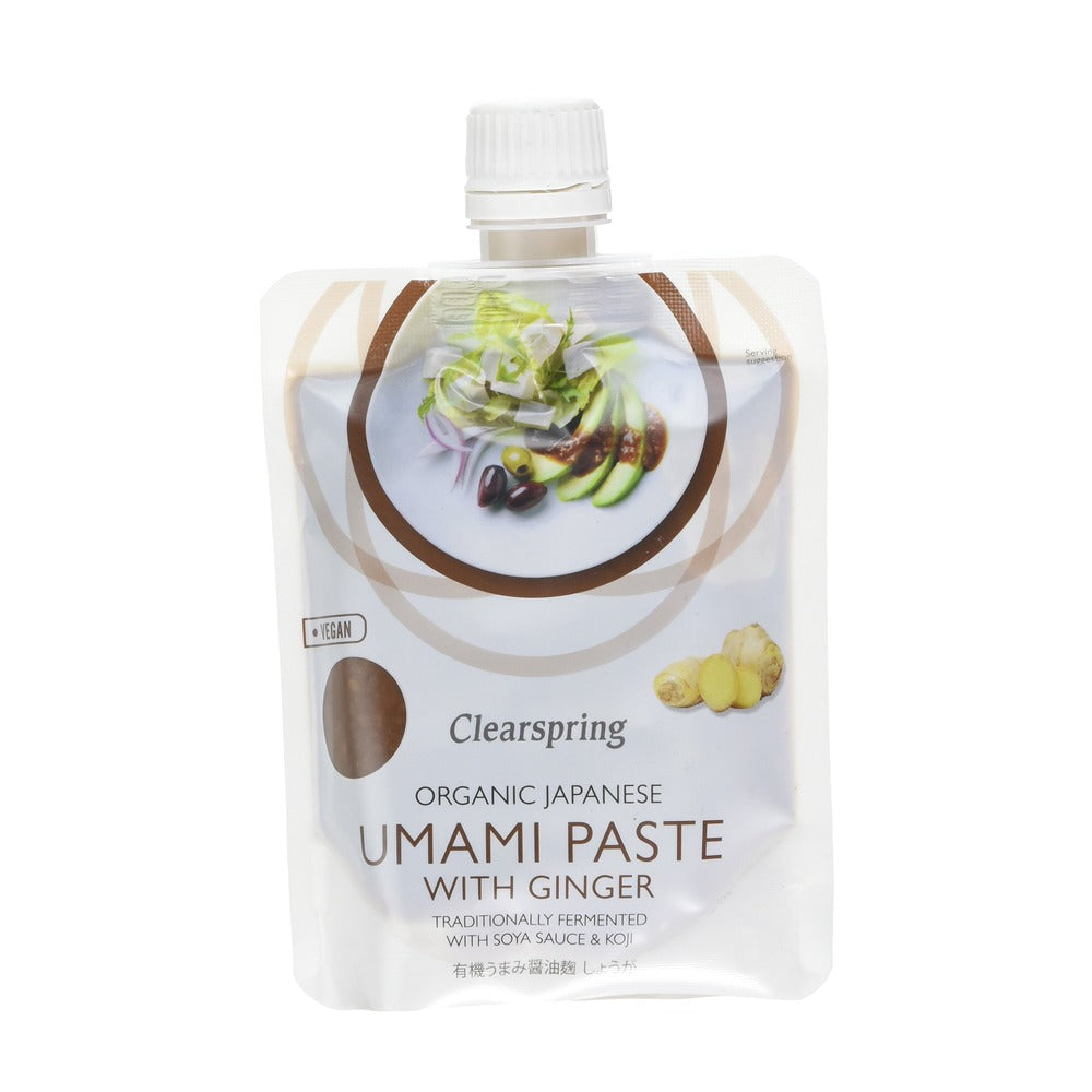 Clearspring Umami Paste with Ginger packaging on a white background