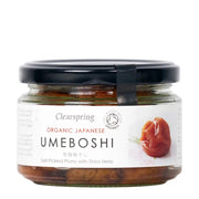 Clearspring Organic Japanese Umeboshi jar on a white background