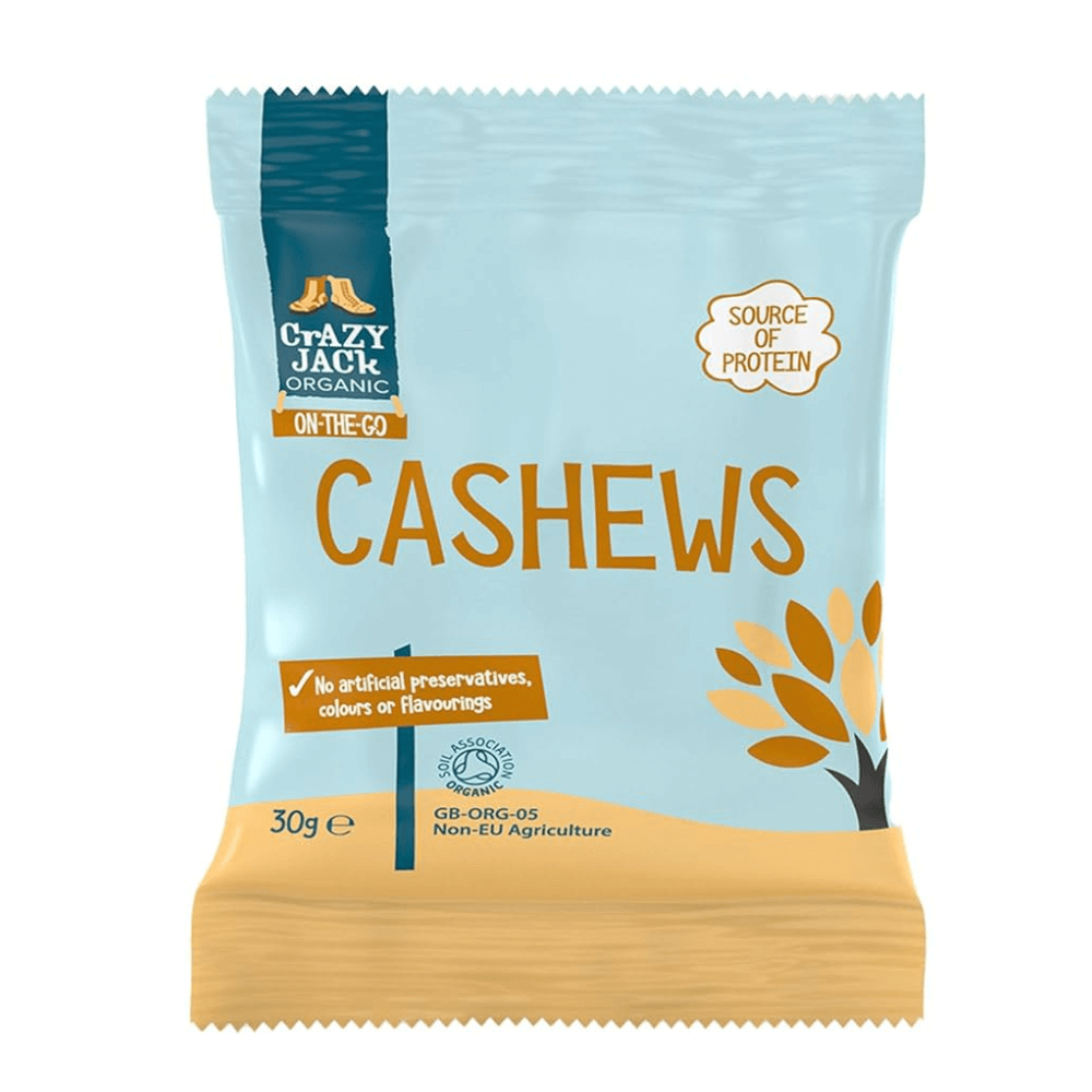 Crazy Jack Organic Cashews 30g