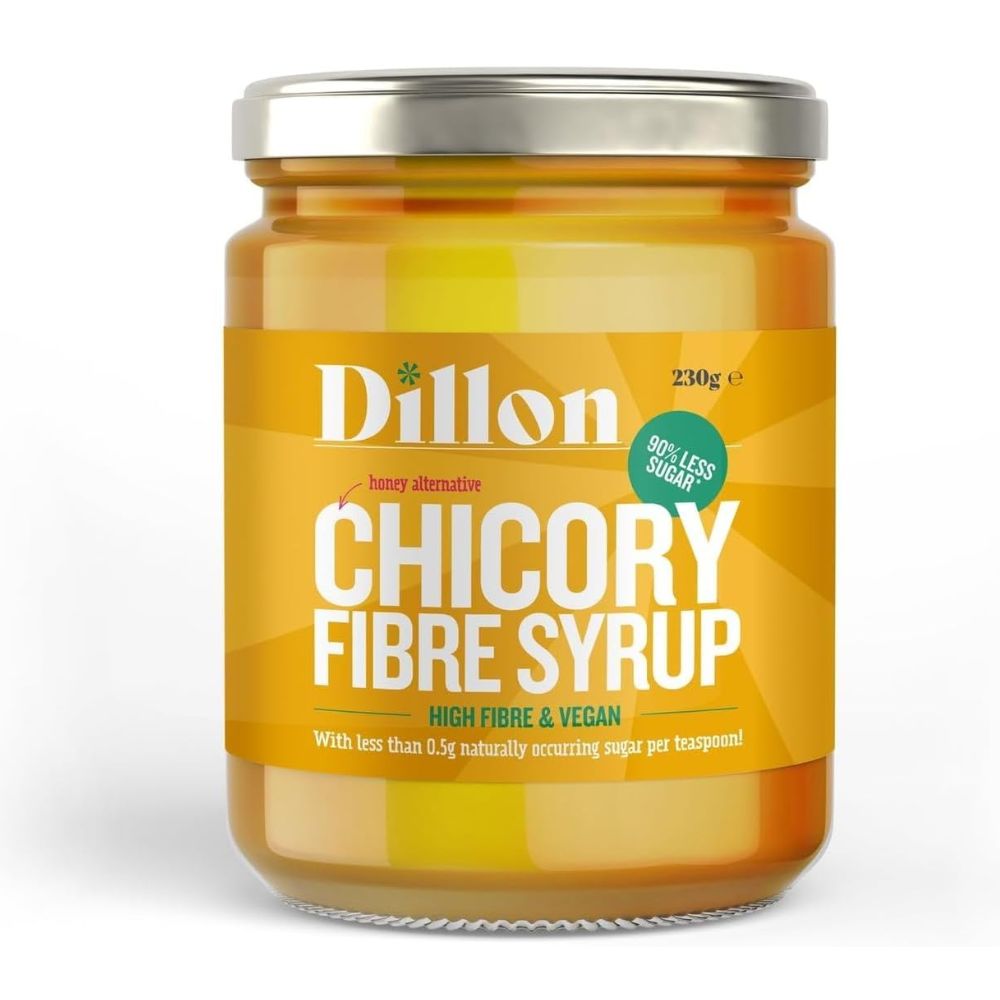 Jar of Dillon Chicory Fibre Syrup on a white background
