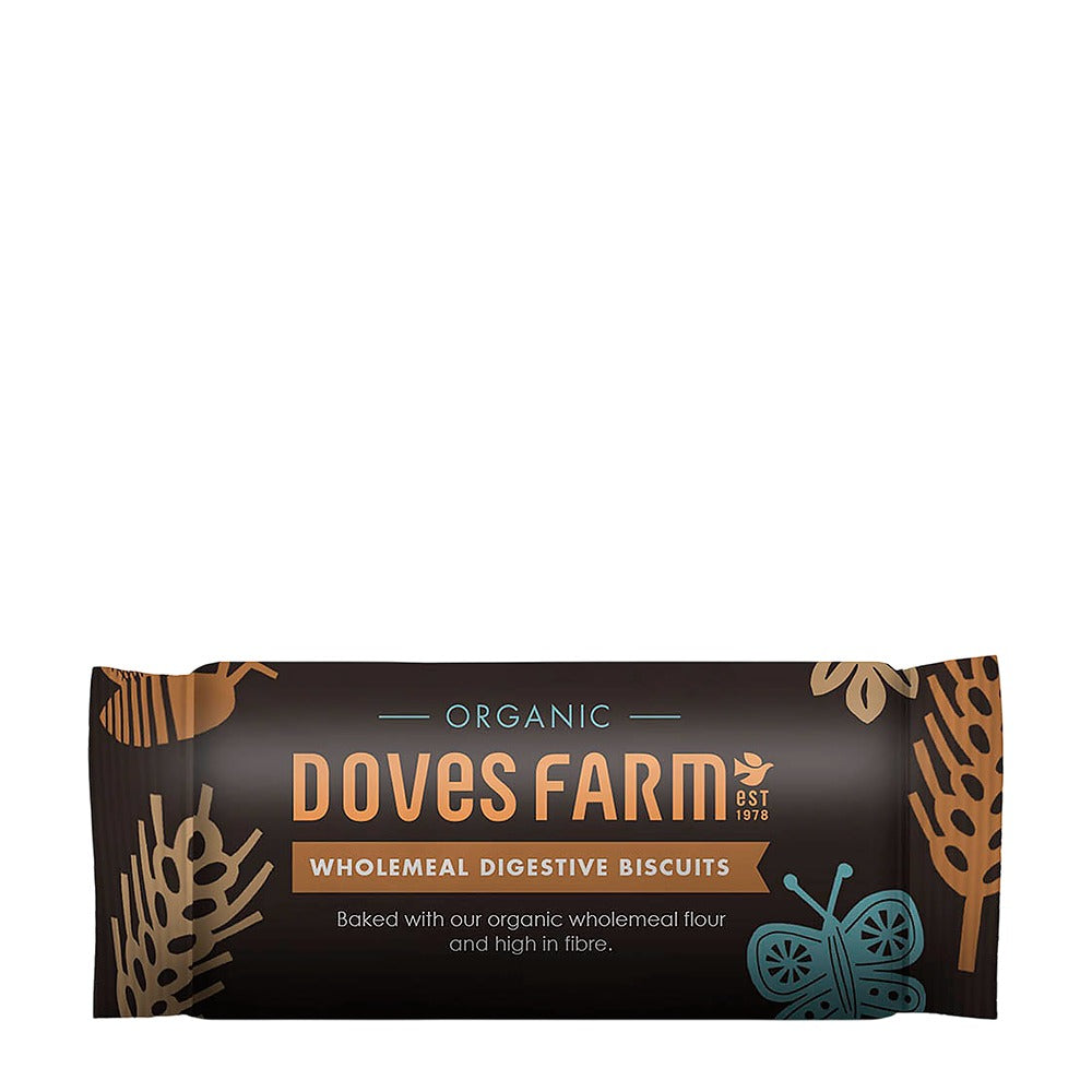 Doves Farm Organic Wholemeal Digestive Biscuits 12 x 200g