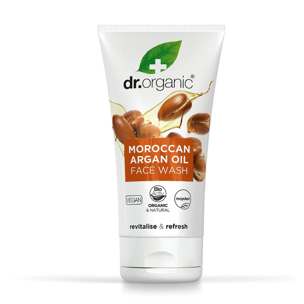 Dr. Organic Moroccan Argan Oil Face Wash on a white background