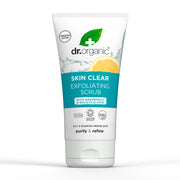 Dr. Organic Skin Clear Exfoliating Scrub tube on a white background
