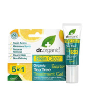 Dr. Organic Skin Clear Tea Tree Treatment Gel packaging on a white background