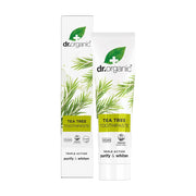 Dr. Organic Tea Tree Toothpaste packaging on a white background