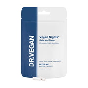 Dr. Vegan Vegan Nights supplement package on a white background