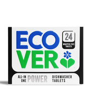 Ecover dishwasher tablets packaging on a white background