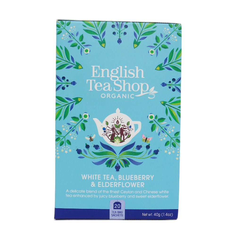 English Tea Shop White Tea Blueberry Elderflower 6 x 20 Bags