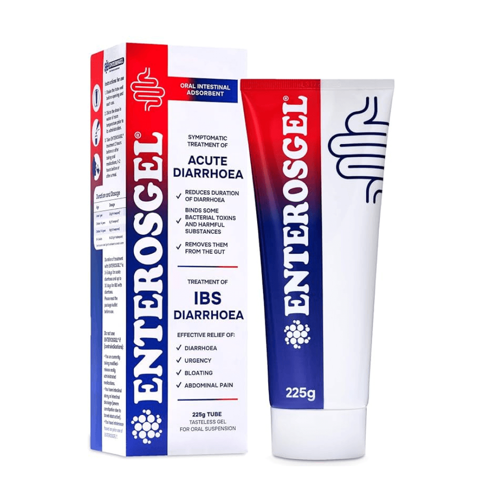 Enterosgel tube and packaging on a white background