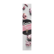 Epicure sweet roasted garlic puree packaging with garlic images on a white background