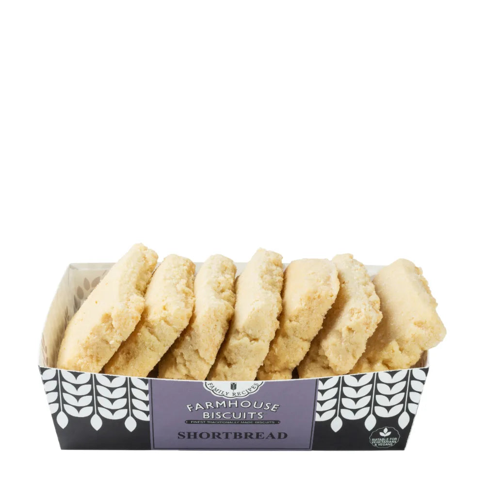 Box of Farmhouse Biscuits Shortbread on a white background
