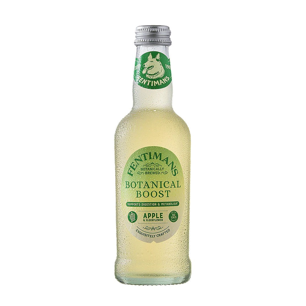 Fentimans Botanical Boost bottle on a white background