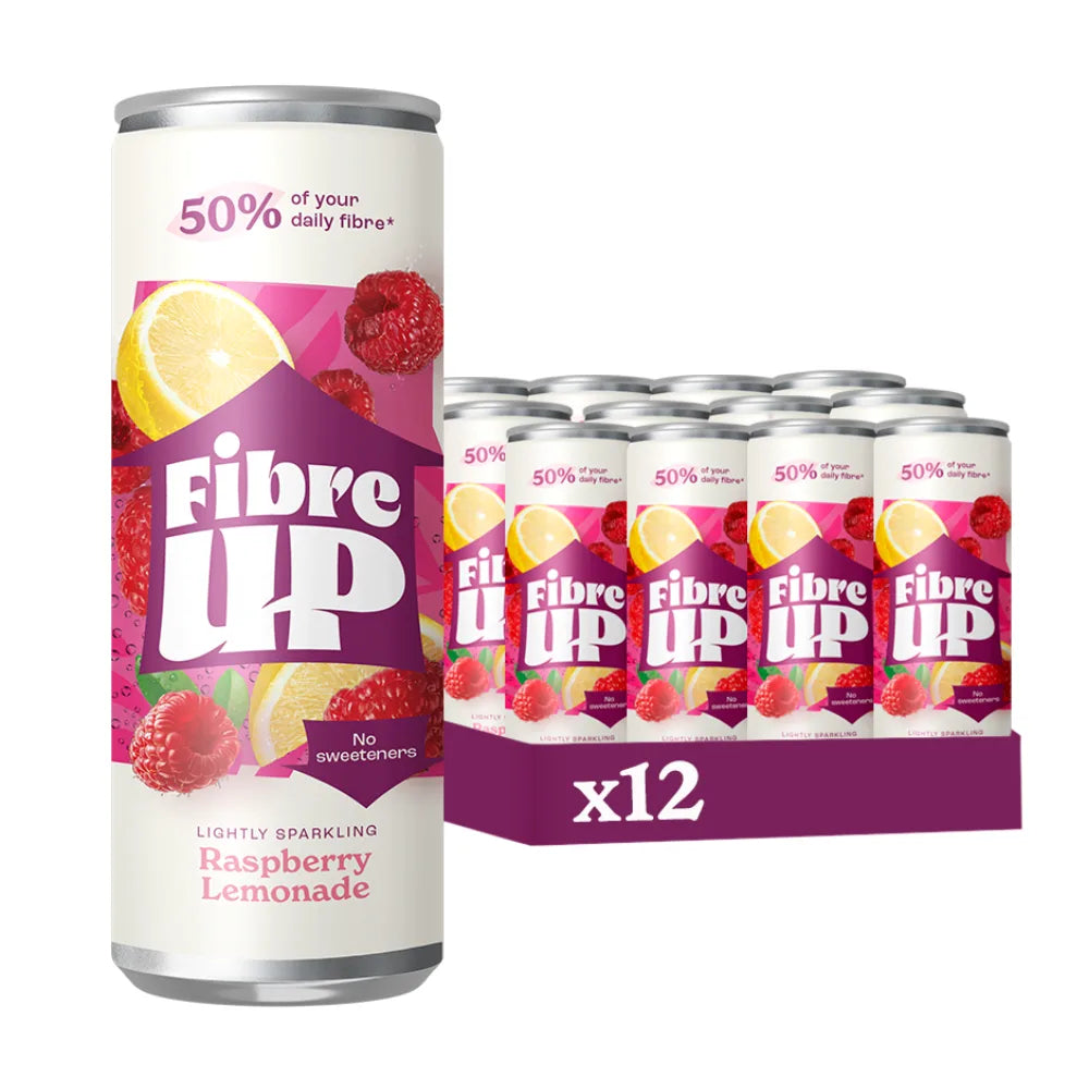 Fibre UP Raspberry Lemonade Soft Drink 12 x 250ml