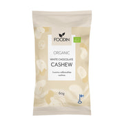 Foodin Cashews Organic Raw White Chocolate 8 x 50g