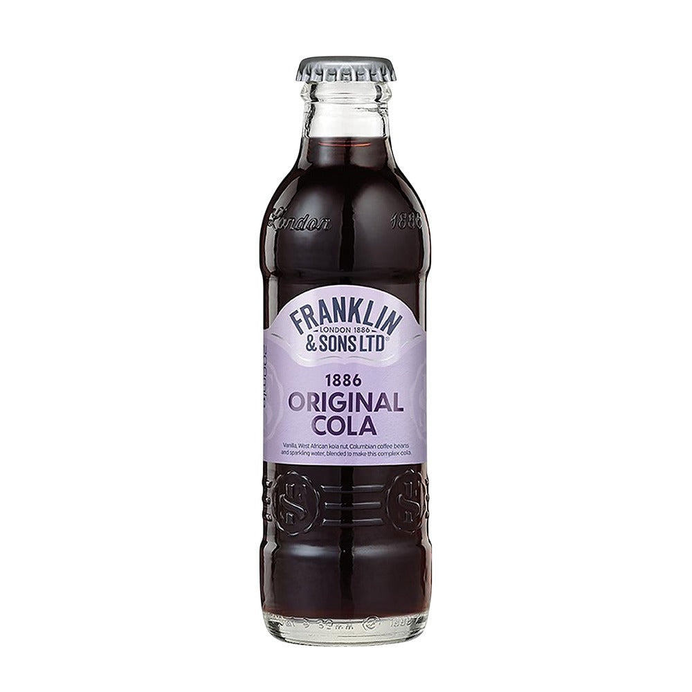 Bottle of Franklin & Sons Original Cola on a white background