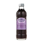Bottle of Franklin & Sons Traditional Dandelion & Burdock on a white background
