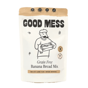 Good Mess Grain Free Banana Bread Mix packaging on a white background