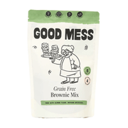 Good Mess grain free brownie mix packaging on a white background