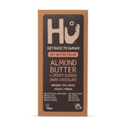 Box of Hu Almond Butter with Crispy Quinoa Dark Chocolate on a white background