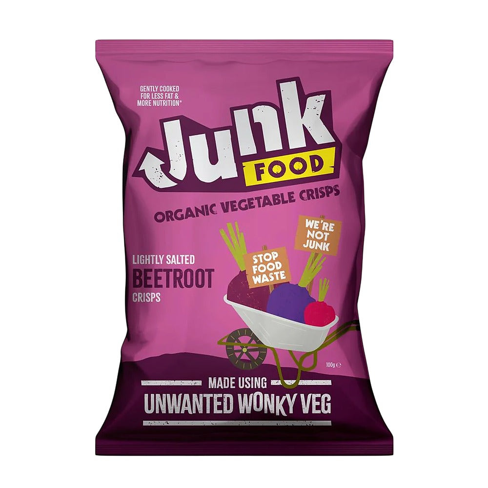 Junk Crisps Organic Beetroot Crisps 12 x 100g