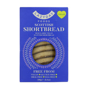 Box of Lazzy Day Foods Scottish Shortbread on a white background