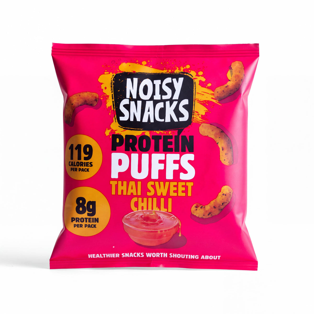 Noisy Snacks Thai Sweet Chilli Protein Puffs 30g pack