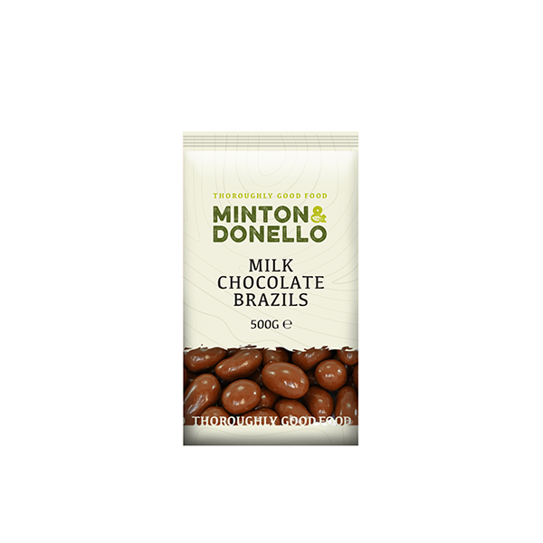 Minton & Donello Milk Chocolate Brazil Nuts 6 x 500g