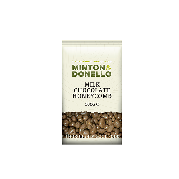 Minton & Donello Milk Chocolate Honeycomb 6 x 500g