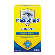 MacuShield eye health supplement packaging on a white background