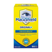 MacuShield eye health supplement packaging on a white background