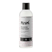Miniml balancing conditioner bottle on a white background
