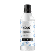 Bottle of Minim eco fabric conditioner on a white background
