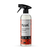 Miniml multi-surface cleaner bottle with black spray nozzle on a white background