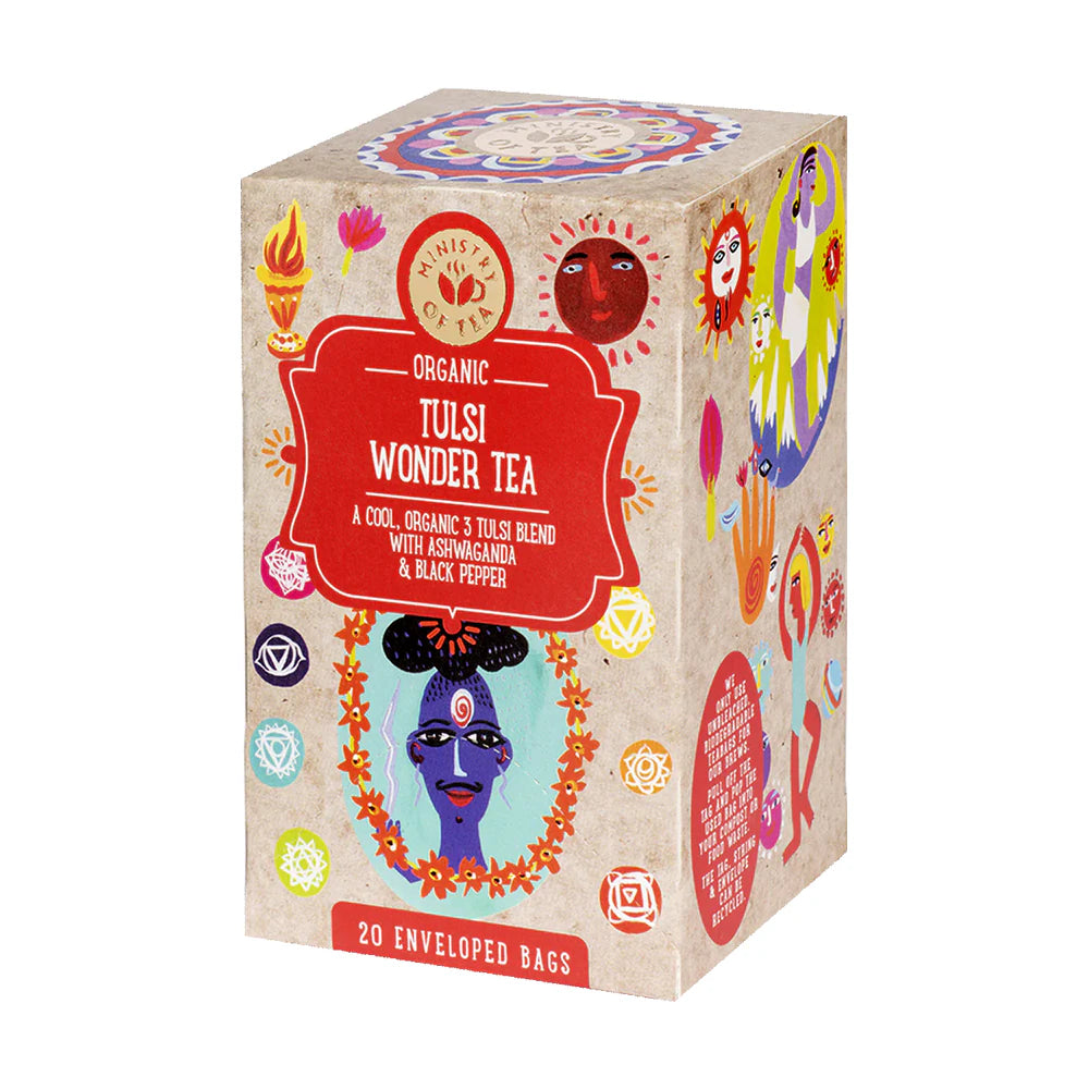Ministry of Tea Organic Tulsi Wonder Tea 20 Bags