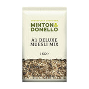 Minton & Donello A1 Deluxe Muesli Mix packaging on a white background