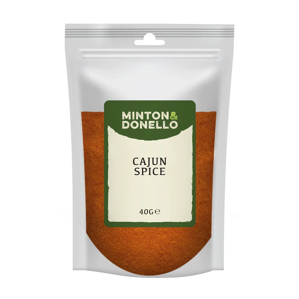 Pack of Minton & Donello Cajun Spice on a white background