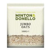 Minton & Donello Jumbo Oats packaging on a white background